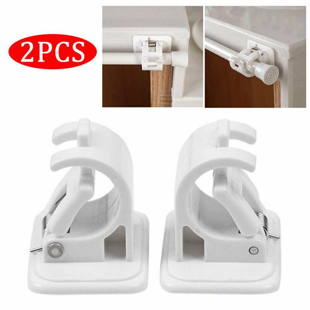 Set 2 Kẹp Treo Rèm Cửa Không Cần Khoan Lỗ