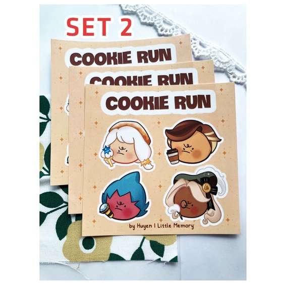 Sticker Cookie Run Kingdom cau có cán mờ độc quyền vẽ bởi artist Huyền