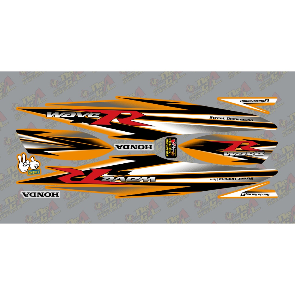 Tem rời Wave a 50 - 100 cc Đời 2006-2016 Mẫu wave R 901483