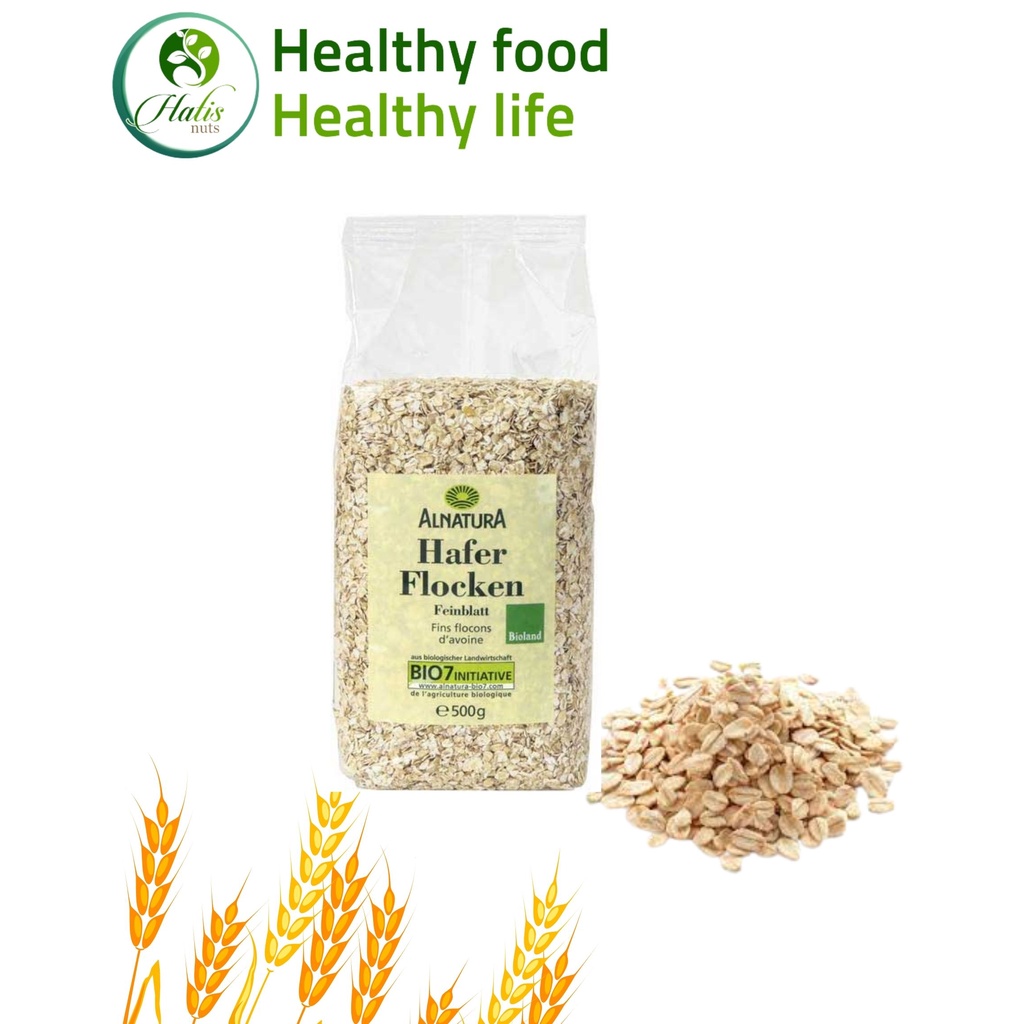 Yến mạch HAFER FLOCKEN chính hãng xuất xứ Đức 500g - Yến mạch cán dẹt - Yến mạch nguyên chất
