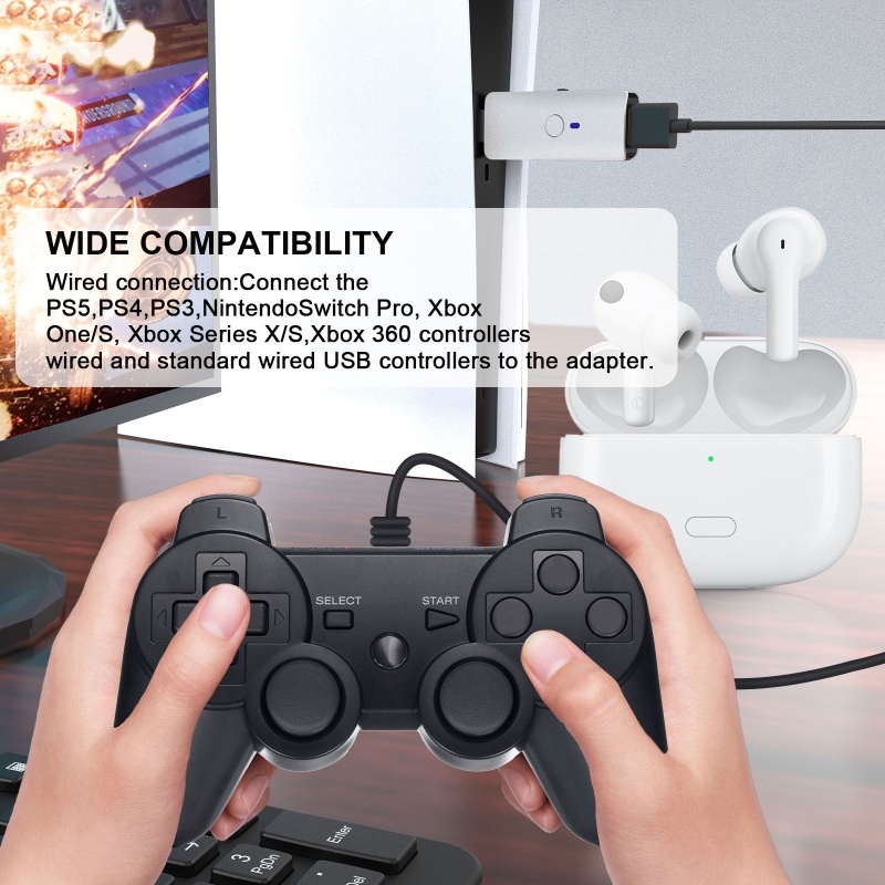 Bộ Thiết Bị Chuyển Đổi Kết Nối Bluetooth Không Dây Chuyên Dụng Cho Switch PC Xbox One Và Phụ Kiện