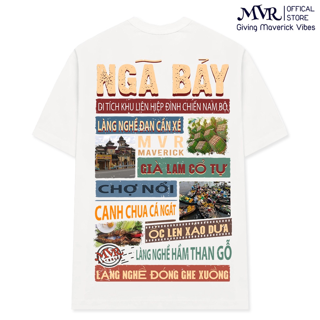 Áo thun tỉnh thành gia đình Ngã Bảy under form unisex rộng tay dài lỡ genZ phông cotton fact localbrand MVR BB4300