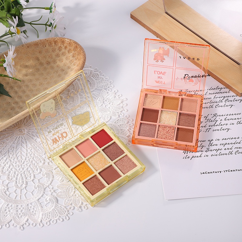 COLOURPOP Bảng Phấn Mắt Jiugongge 9 Màu Lì 3ce Lấp Lánh Chống Thấm Nước Và Mồ Hôi