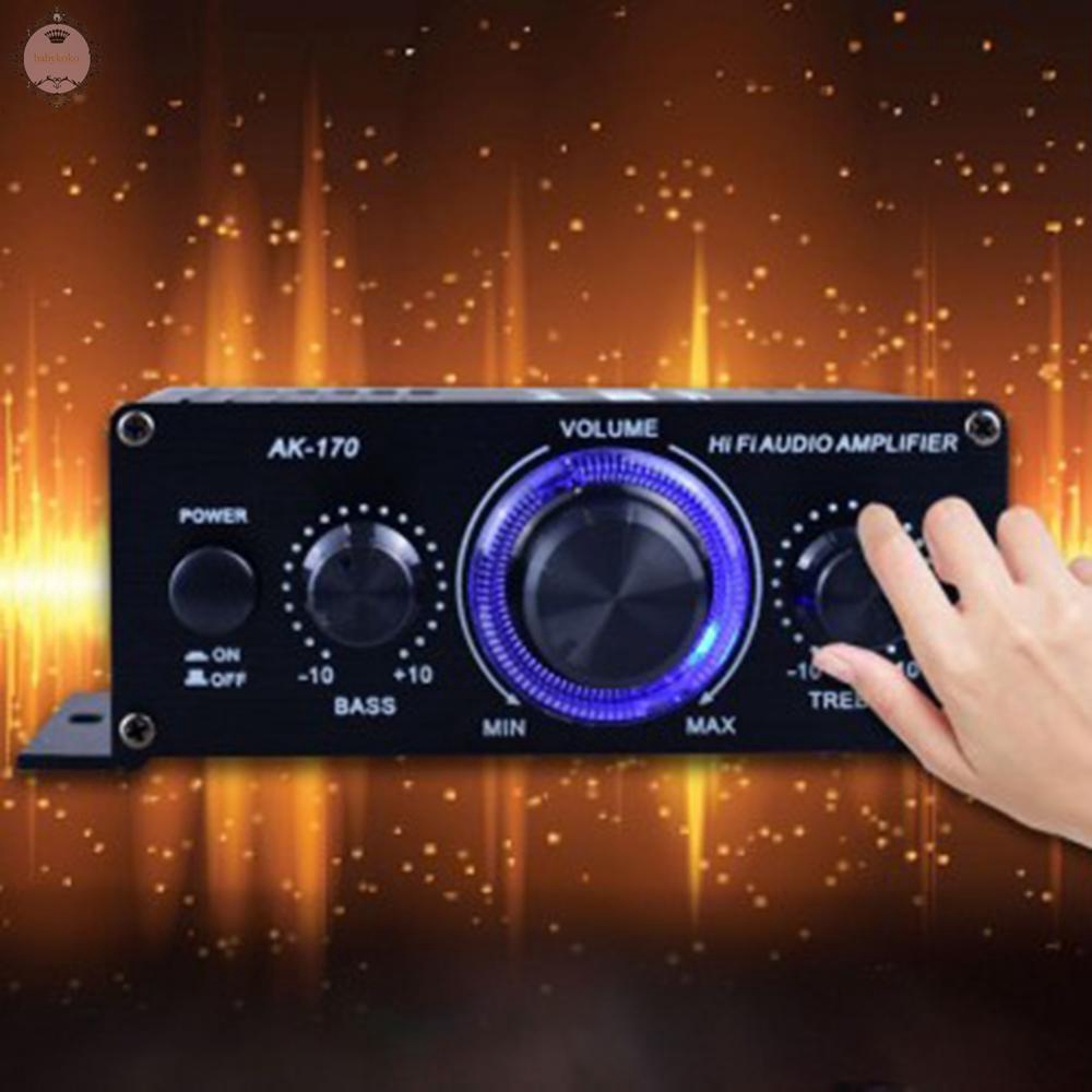 Bộ Khuếch Đại Âm Thanh Hifi Ak170 400w Dc12V Bluetooth 20hz-20khz