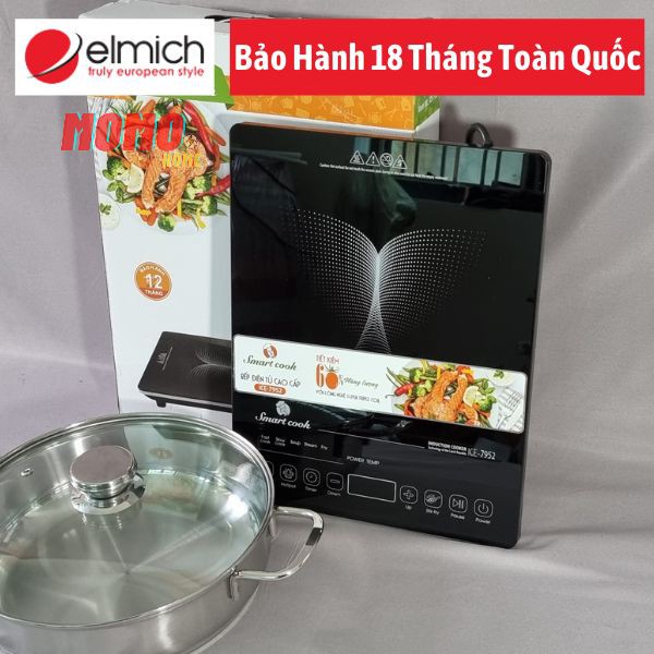 Bếp điện từ Elmich Smartcook cao cấp, có nồi đi kèm - ICE 7952 - Bảo hành 25 tháng