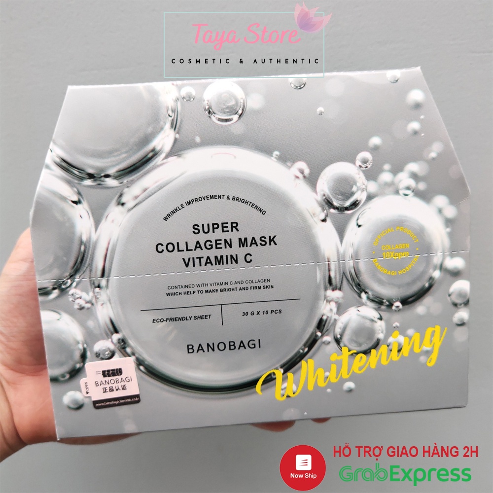 Mặt nạ dưỡng trắng Banobagi Super Collagen Mask Wrinkle Improvement &amp; Brightening Hàn Quốc