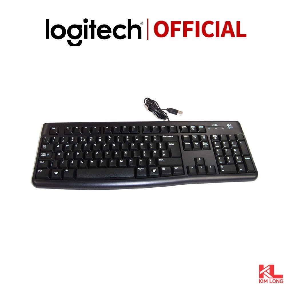 Bàn phím Logitech K120 có dây - Bảo hành 3 năm chính hãng