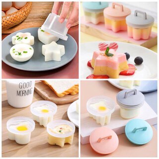 [Xu hướng] Khuôn hấp trứng, làm bánh flan, pudding cho bé ăn dặm (mua 4 khuôn tặng cọ quét)