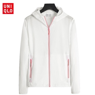 Áo khoác chống nắng chống tia UV UNIQLO thoáng khí nhanh khô phối sọc phản quang size M-4XL thời trang cho nữ