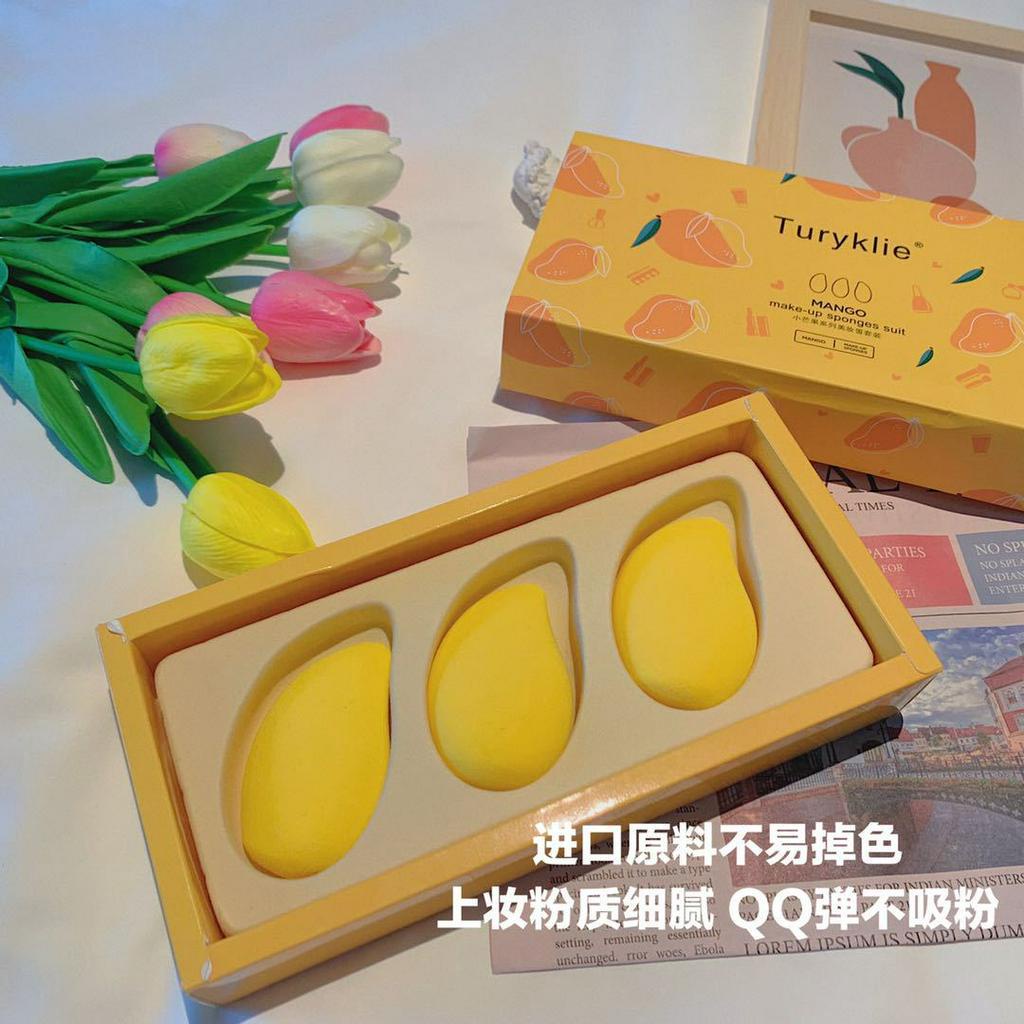 (Hàng Mới Về) Set 3 Mút Trang Điểm Hình Quả Trứng Cao Cấp Tiện Dụng