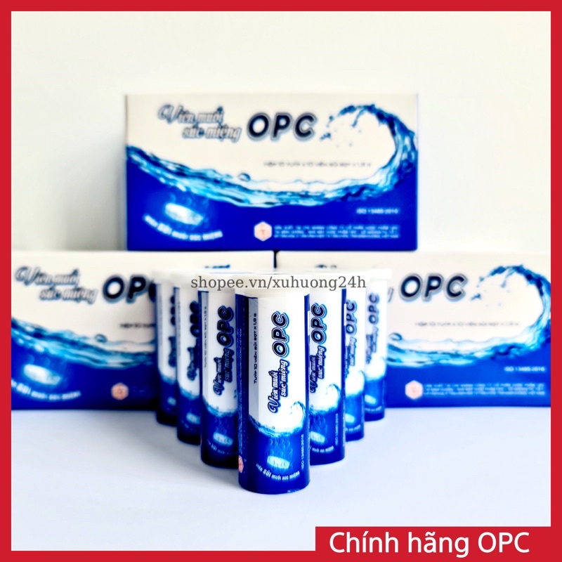 Viên muối súc miệng OPC - Natri clorid 0.9% - vệ sinh răng miệng, phòng các bệnh về họng hầu