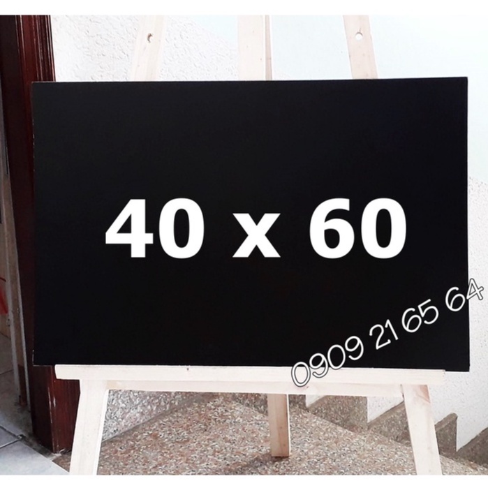 Bảng đen ghi menu không khung 40 x 60cm siêu gọn nhẹ