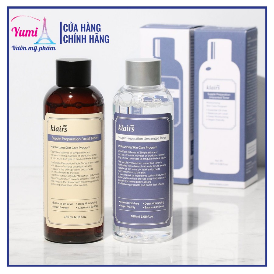 [TOP BÁN CHẠY] [CHÍNH HÃNG] Nước Hoa Hồng Klairs Supple Preparation Toner 180ml