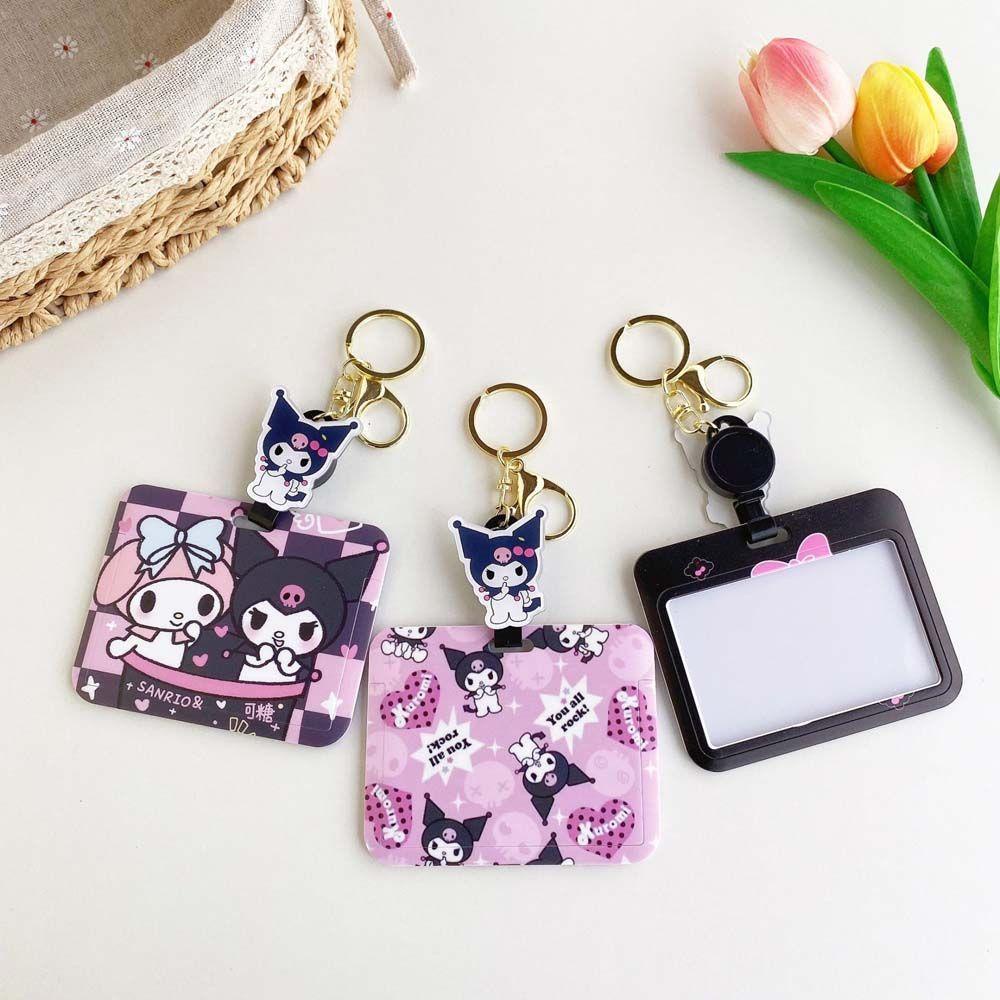 Vỏ Đựng Thẻ Hình Kuromi Hoạt Hình Dễ Thương Cho Nữ