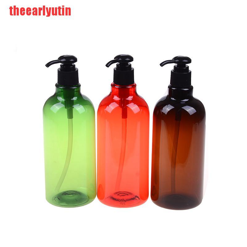 UTIN Plastic 500ML Hand Pump Bathroom Liquid Dispenser Shampoo Bottles