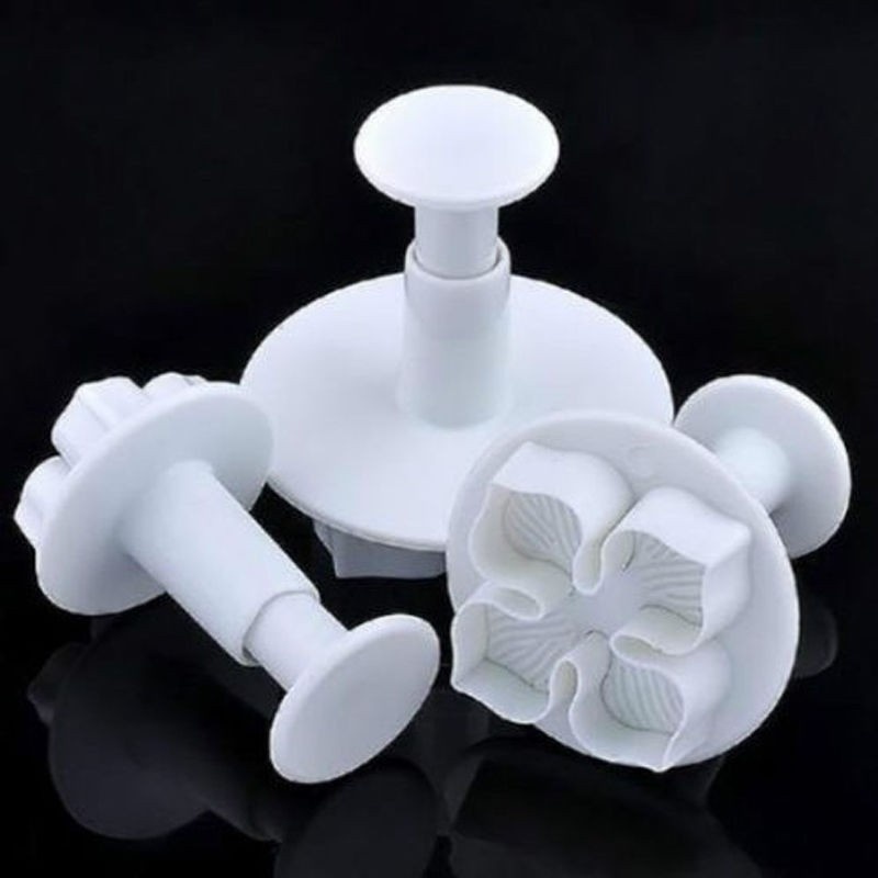 Set 3 Khuôn Cắt Kẹo Mềm Trang Trí Bánh Tạo Hình Hoa Cẩm Tú Cầu