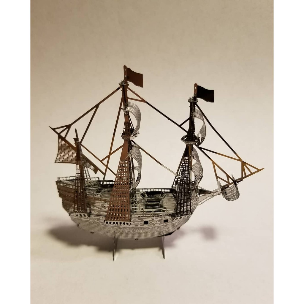 Mô Hình Kim Loại 3D lắp ráp Thuyền buồm Mayflower [Chưa Lắp]