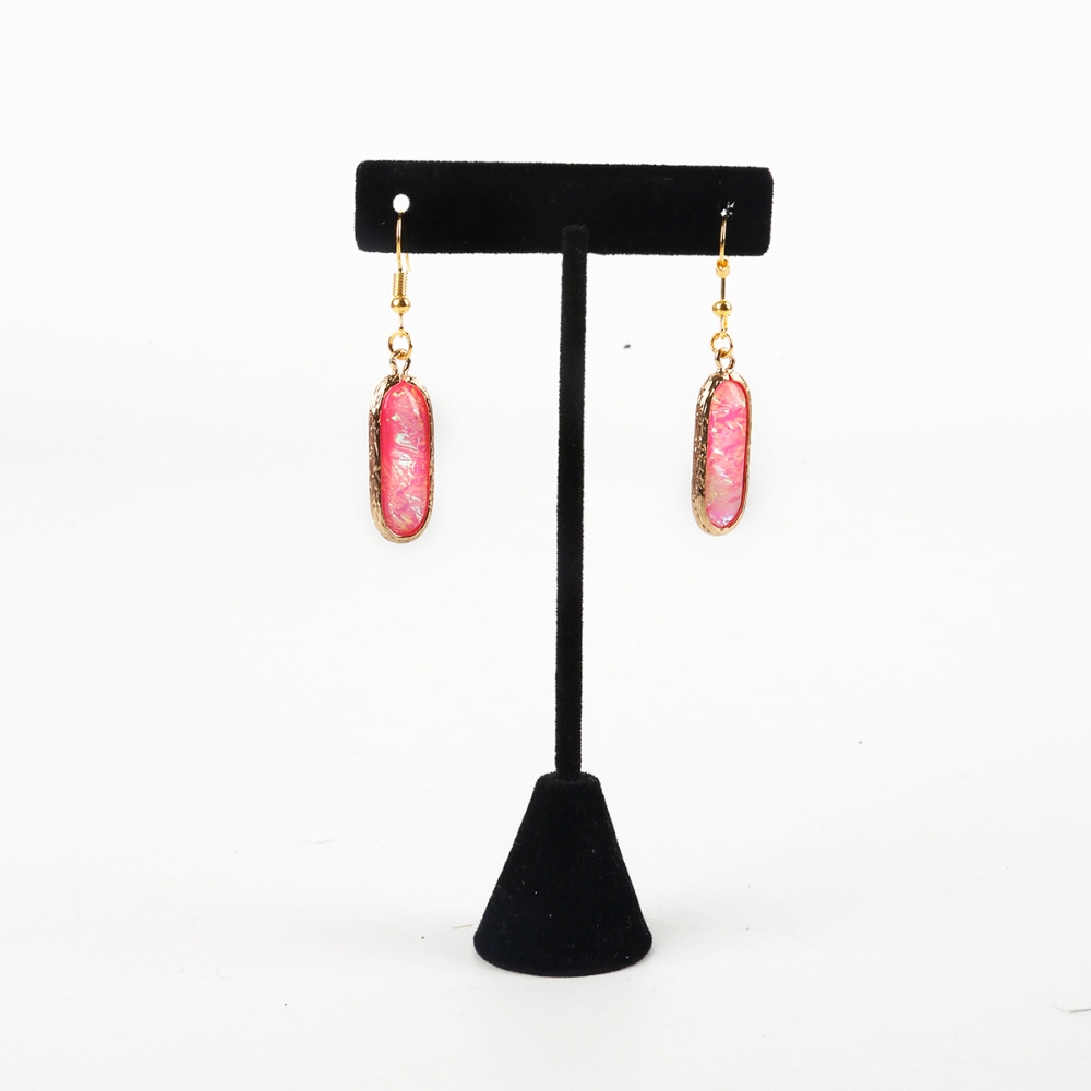 Mặt vòng cổ chất liệu đồng mạ vàng hình oval dành cho làm trang sức