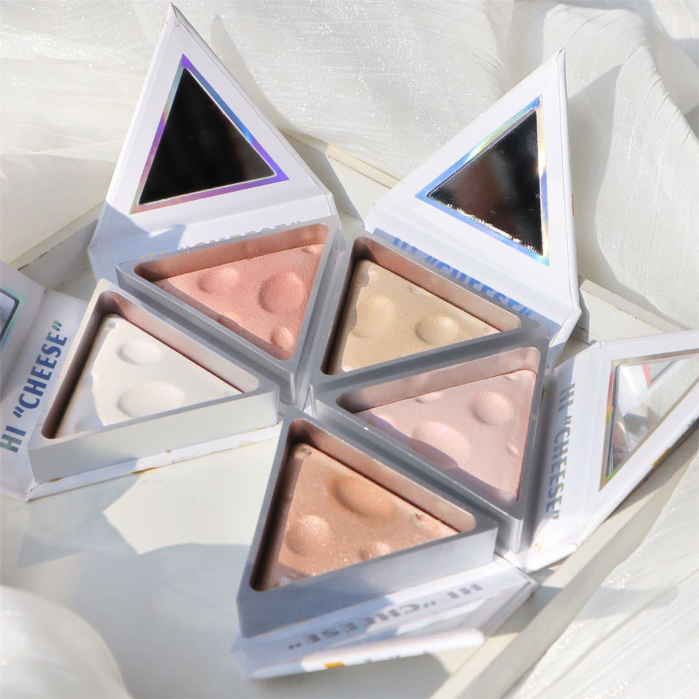 Bảng phấn má hồng 2 trong 1 thiết kế hình phô mai dễ thương chất lượng cao