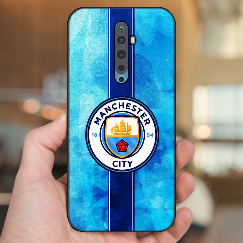 Ốp lưng Oppo Reno 2F viền đen in hình Manchester City MC