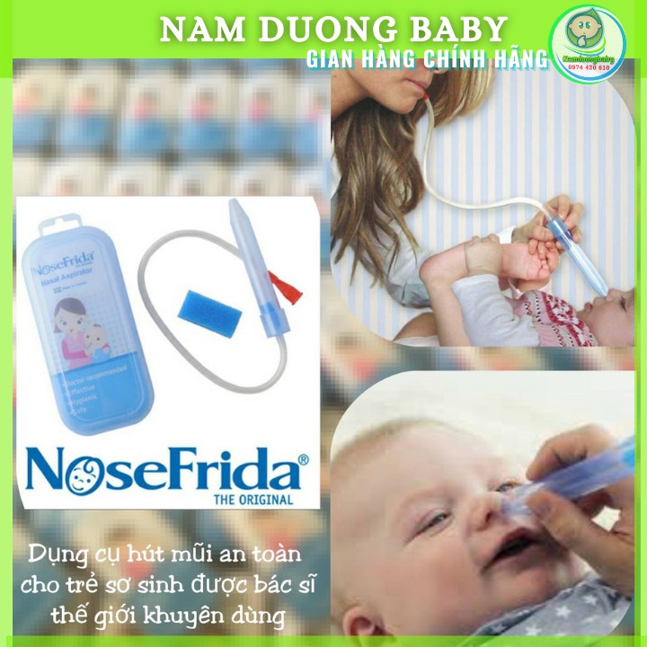 Hút mũi cho bé thương hiệu Nose Frida - Thụy Điển[ hàng chính hãng công ty]