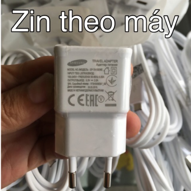 Bộ sạc, cốc+cáp samsung 2A zin,mới