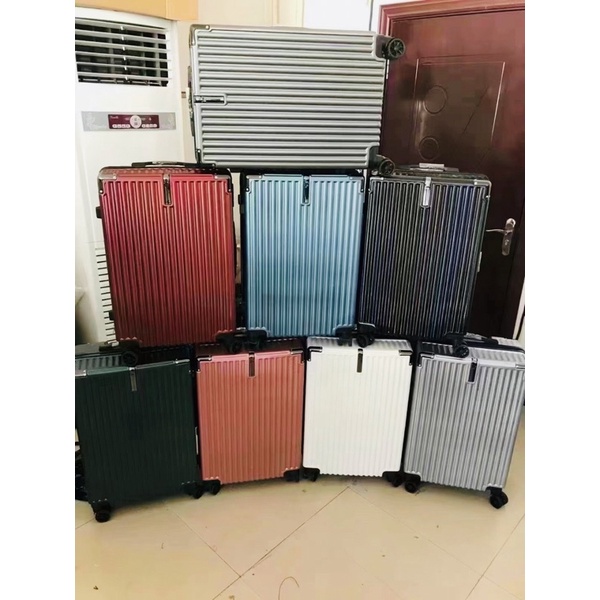 Vali kéo xách tay Du Lịch bo góc sọc dọc có khuy size 20-24 hàng nội địa nhựa PP ABS siêu bền siêu rẻ siêu đẹp FREESHIP