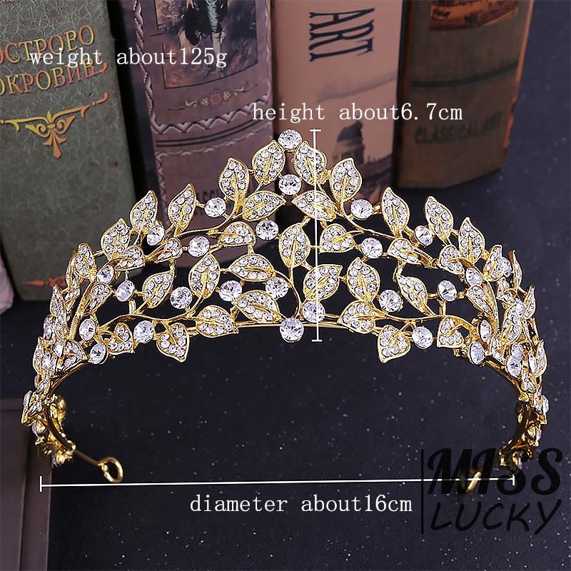 Trâm cài tóc hình chiếc lá đính đá phong cách vintage