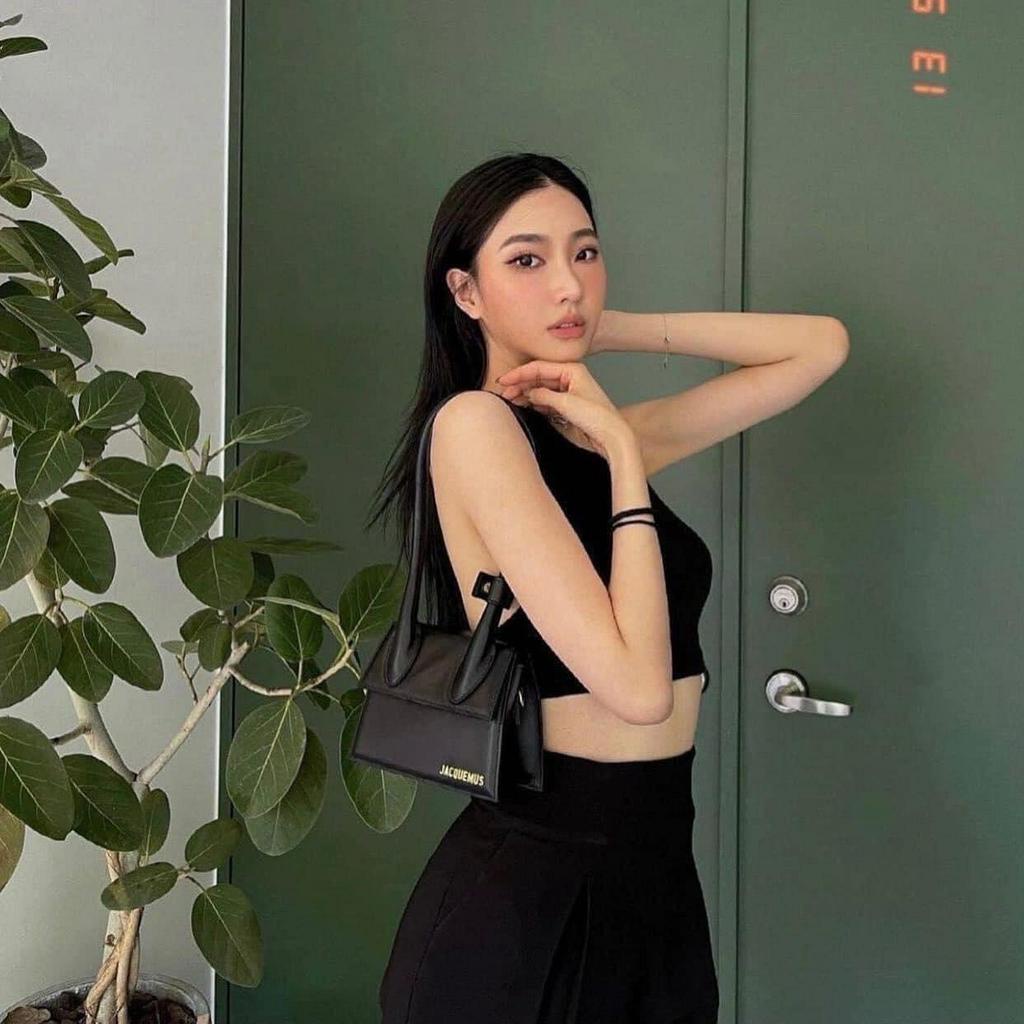 Túi xách mini J.AC.quemus quai xoăn da trơn dư xịn hàng chuẩn size 20