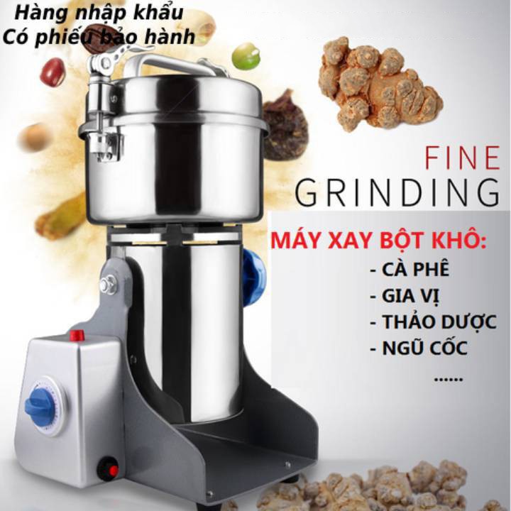 [Xả Hàng- Giá Sốc] Máy Xay Nghệ Tươi, Tinh Bột Nghệ, Ngũ Cốc, Tam Thất Loại 800g Nắp Gài Inox 304 Sáng Bóng Đẹp- Siêu Bề