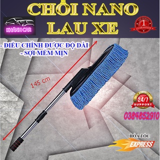 Chổi nano rửa xe lau bụi ô tô siêu mịn, văn phòng, nhà cửa,chổi điều chỉnh kích thước