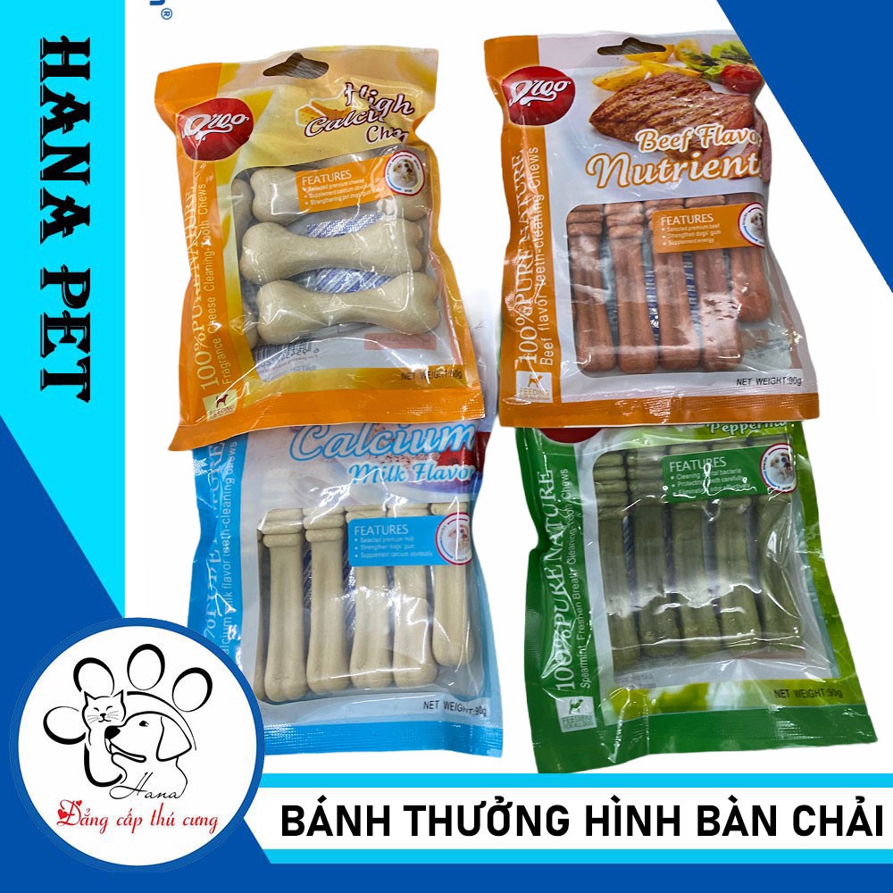 BÁNH THƯỞNG CHÓ HÌNH BÀN CHẢI- bánh thưởng huấn luyện chó