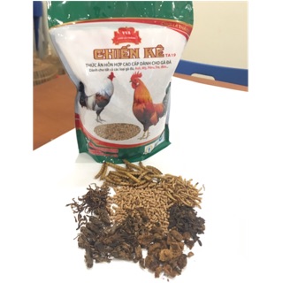 CHIẾN KÊ THỨC ĂN HỖN HỢP CAO CẤP DÀNH CHO GÀ ĐÁ. Túi 1kg.