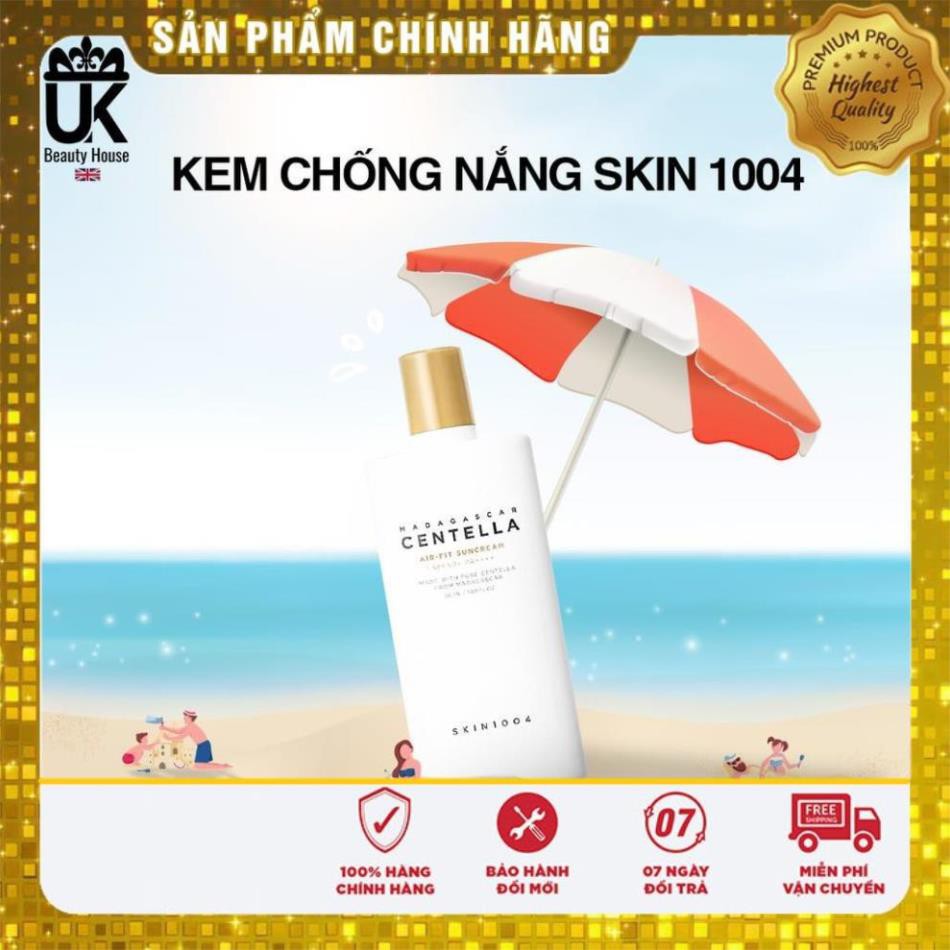 KEM CHỐNG NẮNG CHIẾT XUẤT RAU MÁ  SKIN 1004 MADAGASCAR CENTELL AIRFIT SUNCREAM SPF 50+ 50ML