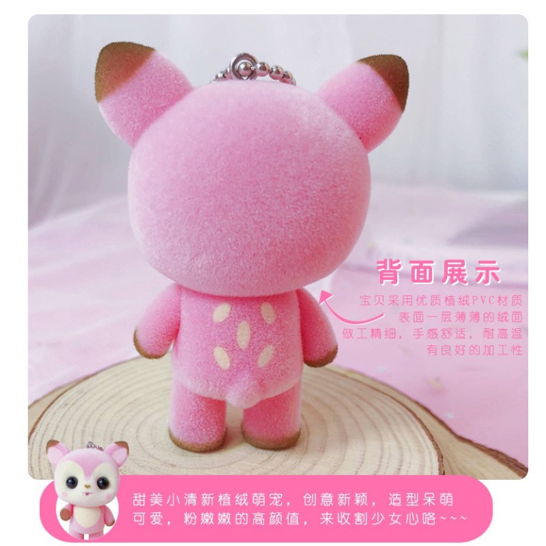 Móc Khóa Hình Chú Gà Nhồi Bông Xinh Xắn