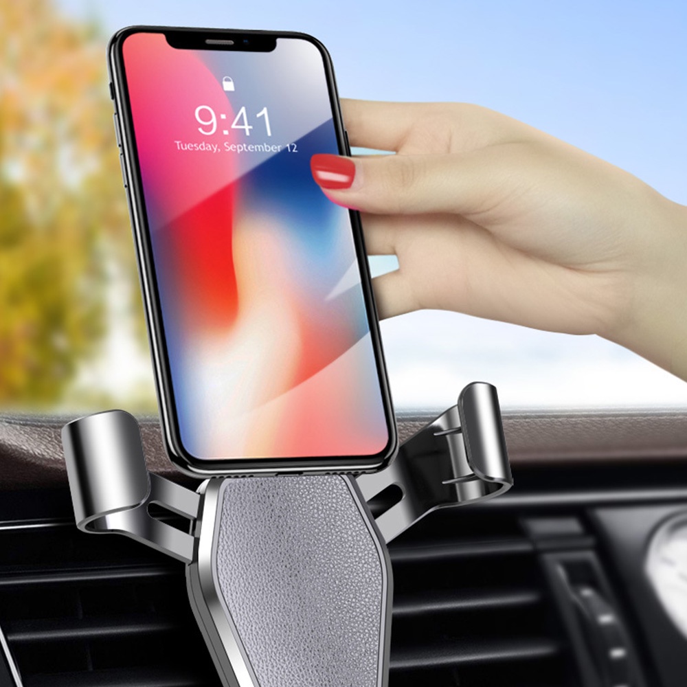 Giá đỡ điện thoại trên ô tô Giá đỡ điện thoại di động cho giá đỡ trên ô tô Giá đỡ điện thoại ổn định Giá đỡ cố định Hỗ trợ cảm biến trọng lực Tay cầm tự động