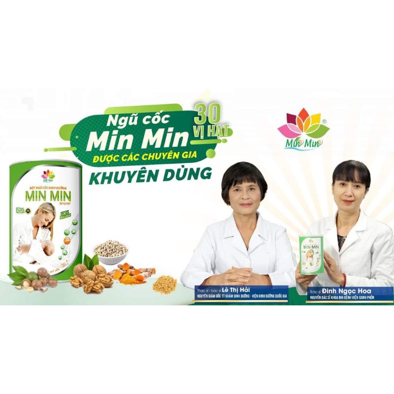 Ngũ Cốc Lợi Sữa Min Min 500g 30 loại Hạt mẫu mới - Bột Ngũ Cốc Lợi Sữa MinMin