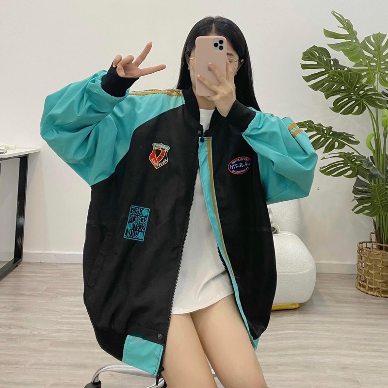 Áo khoác dù 2 lớp form rộng 1964 unisex (nam nữ mặc được)