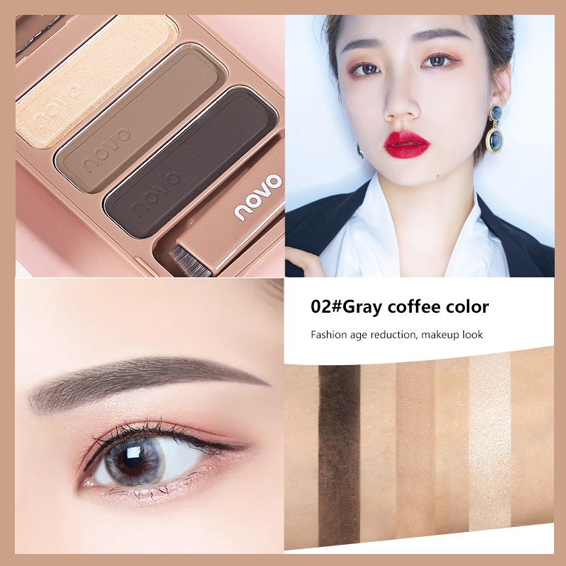 (Hàng Mới Về) Bút Kẻ Lông Mày Ba Màu Chống Nước Và Mồ Hôi Novo TALLER | BigBuy360 - bigbuy360.vn