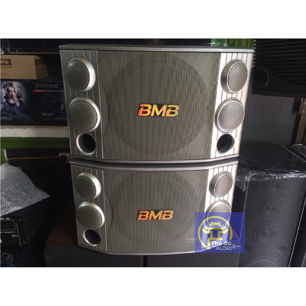 02 cái tem dán thùng loa B M B, 7 màu; loại BMB nhôm trắng, tem TANNOY cao cấp