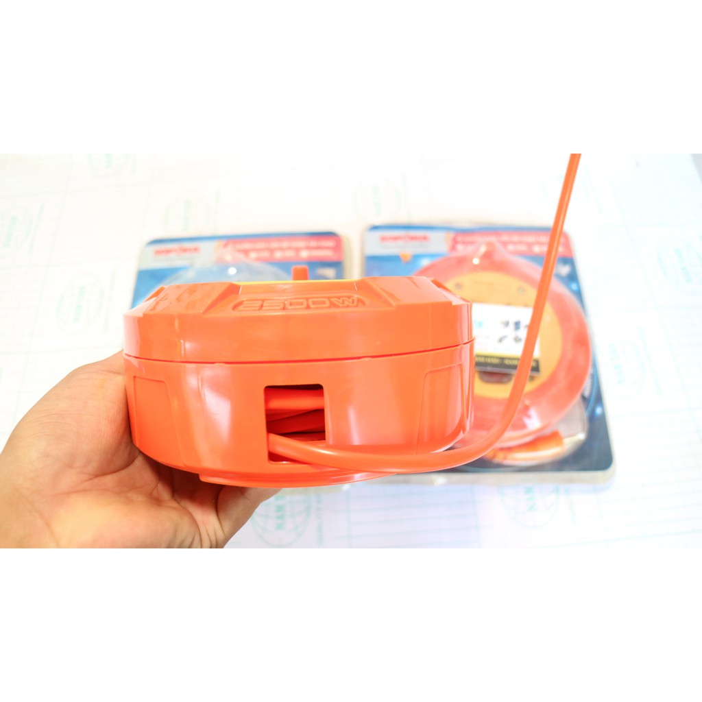 Ổ Cắm Điện Lõi sứ công suất cao ,chống cháy SOPOKA 2500w - Ổ Cắm Đa Năng Loại Quay , Cuốn Tròn