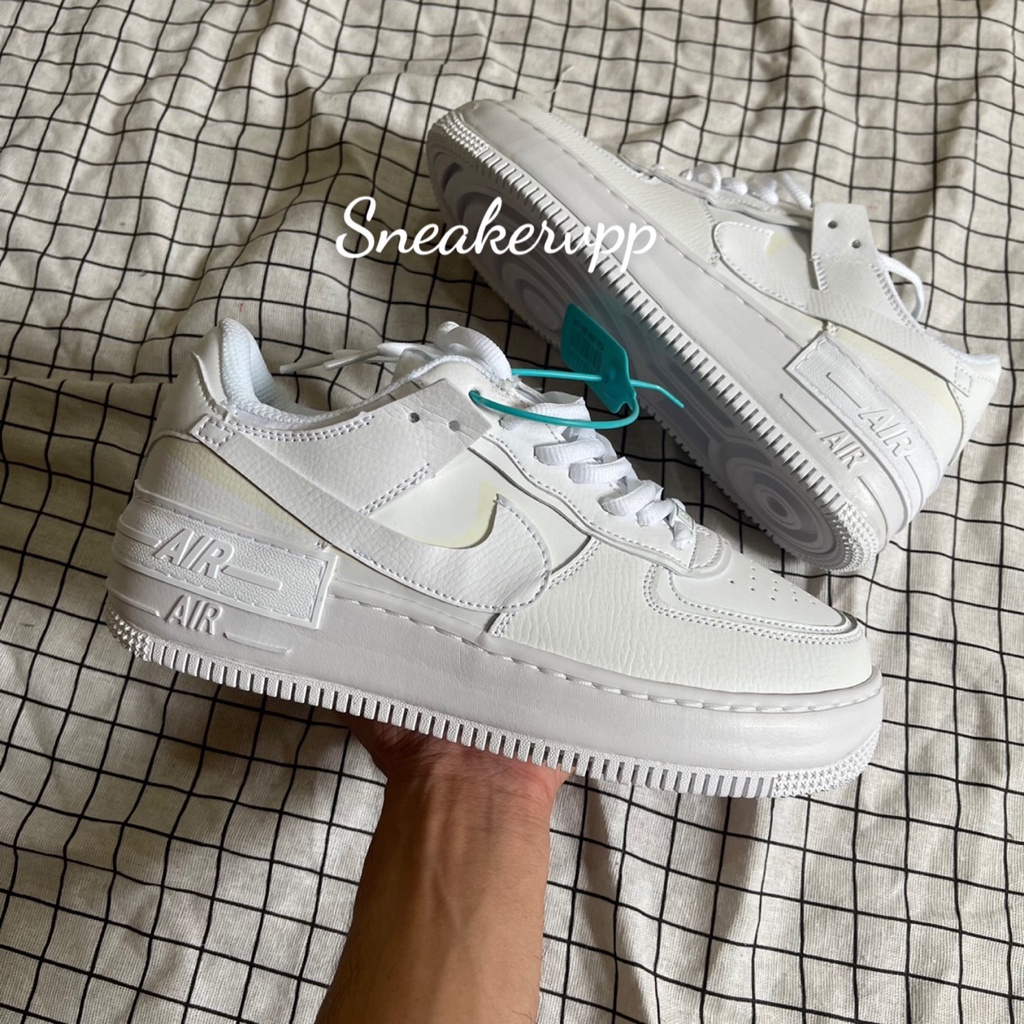 Giày AF1 shadow trắng,giày air force 1 trắng cao cấp