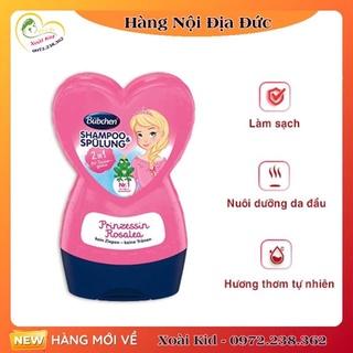 Hàng nội địa Đức Dầu gội xả 2in1 Bubchen công chúa cho bé của Đức