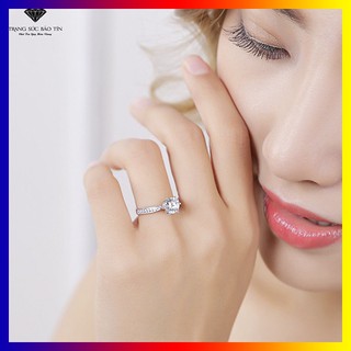 NHẪN CHO NỮ BẠC 925 ĐÍNH ĐÁ CHUẨN ITALIA CỰC SÁNG VÀ ĐẸP