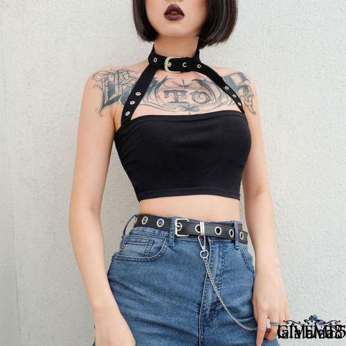 Áo croptop không tay thời trang quyến rũ cho nữ