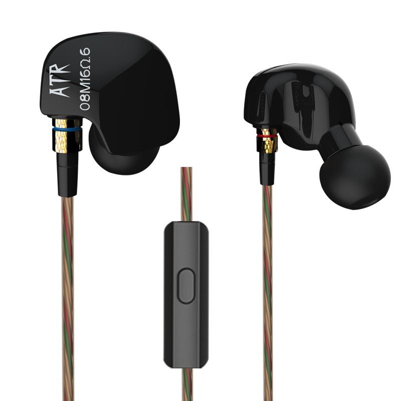 KZ ATR Copper Driver HiFi Sport Headphones In Ear Earphone For Running Stereo With Microphone Headset Game Music Earbuds