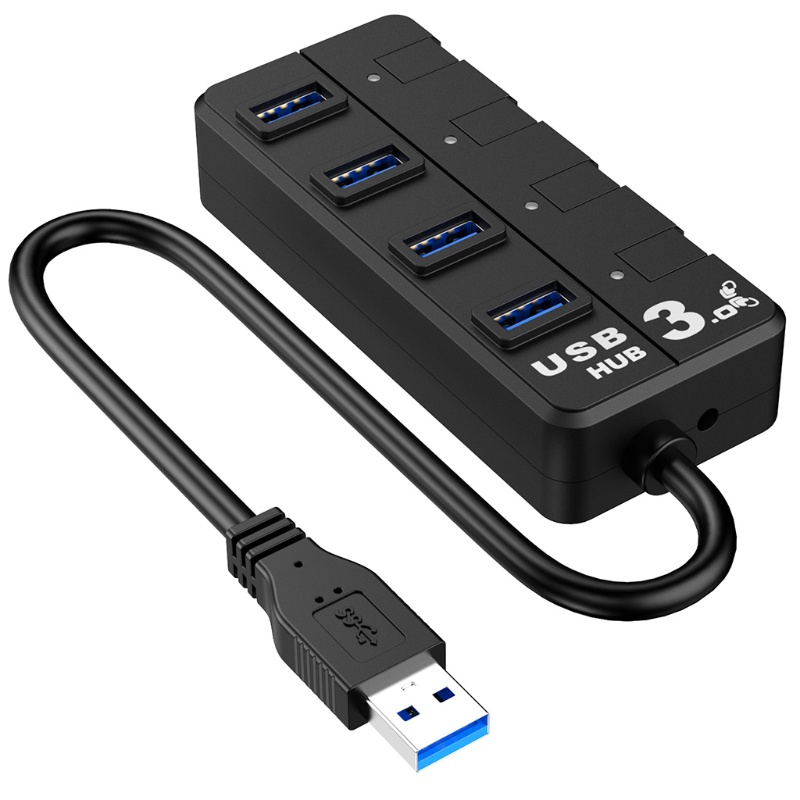 Hub chia 4 cổng USB 3.0 có công tắc tiện dụng cho Windows Vista