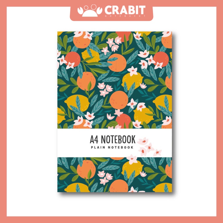 Sổ tay Crabit A4 - Plain Notebook - Quả chanh