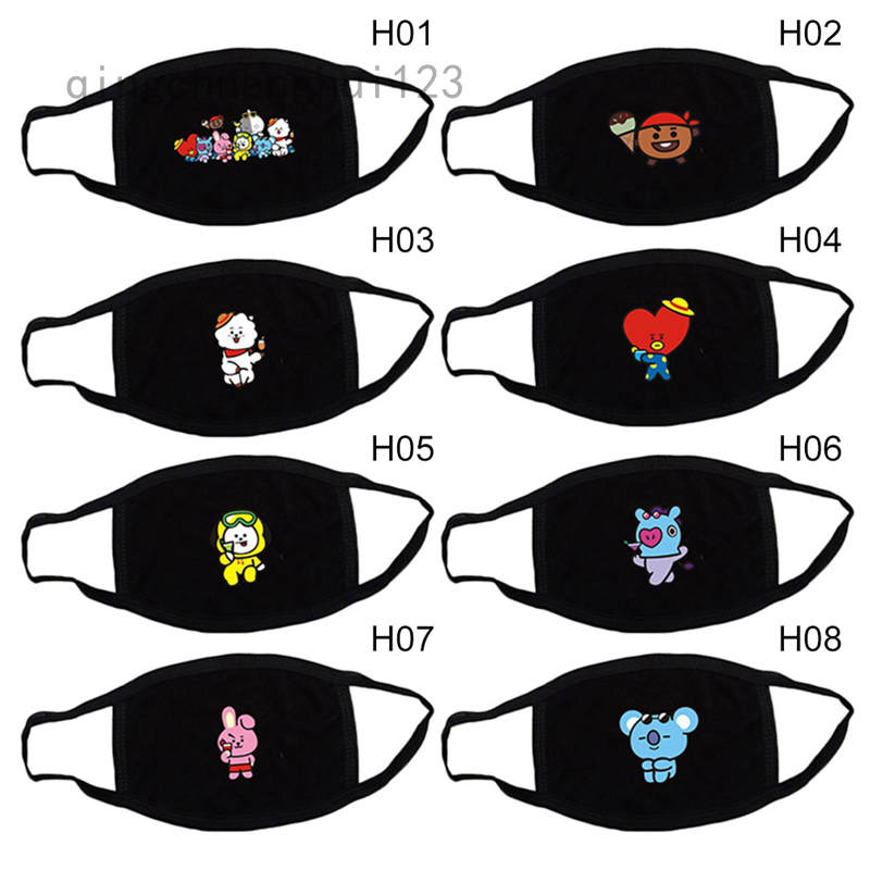 Khẩu trang cotton chống sương mù in họa tiết BTS | BigBuy360 - bigbuy360.vn