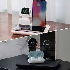 Sạc không dây 6 in 1 Mewland C6 15W tích hợp sạc điện thoại, đồng hồ, airpod tiện lợi chính hãng